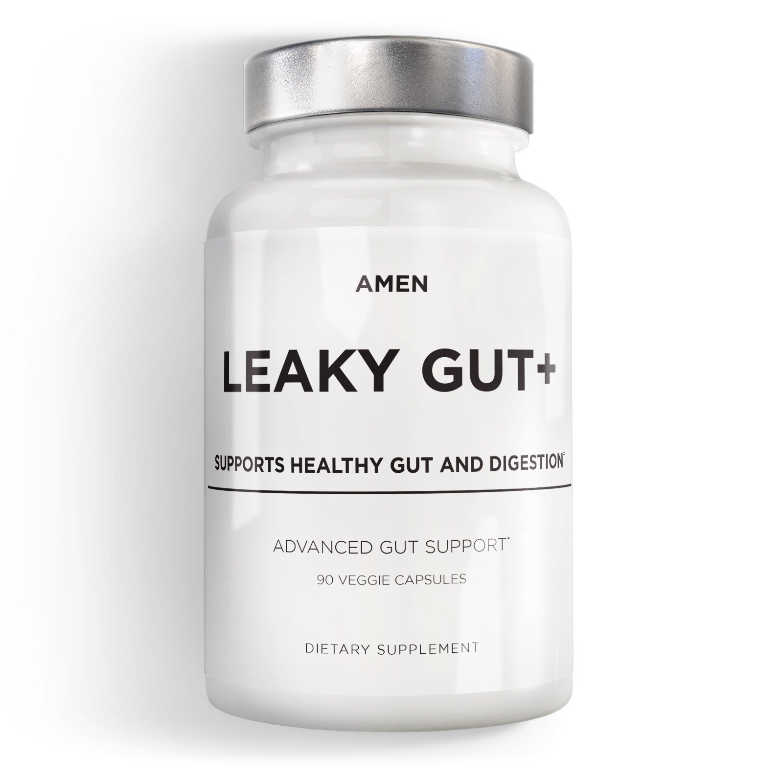 Amen Leaky Gut Supplement, Probiotics & Prebiotics, 90 ...