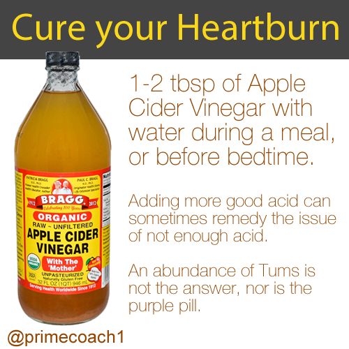 Apple Cider Vinegar for heartburn. #primecoach #health #fitmoms # ...