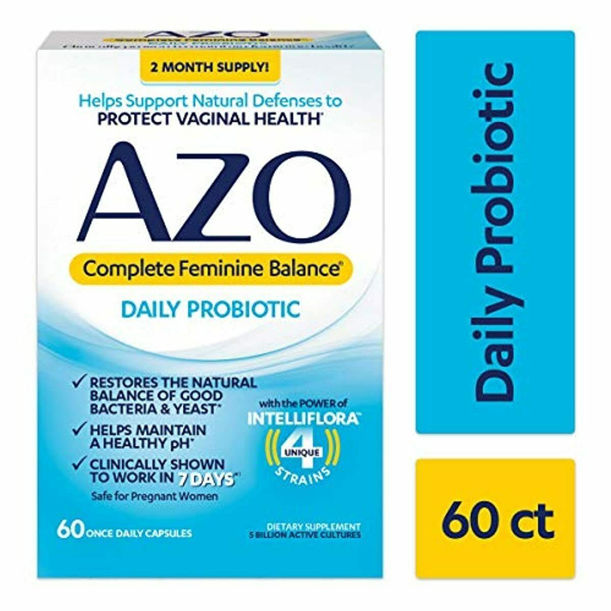 AZO Complete Feminine Balance Daily Probiotics for Women ...