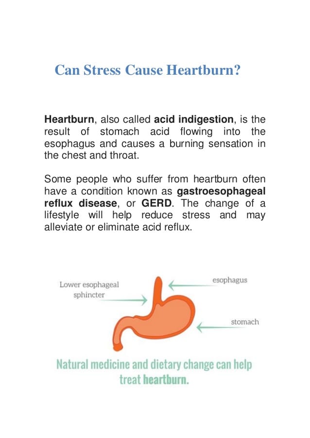 Can Stress Cause Heartburn?