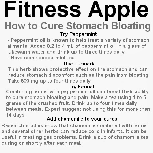 fitness apple  how to cure stomach bloating
