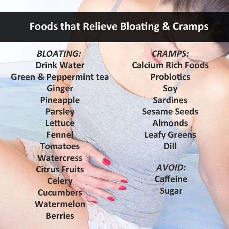 Foods that relieve bloating and cramps #rawfoodfamily