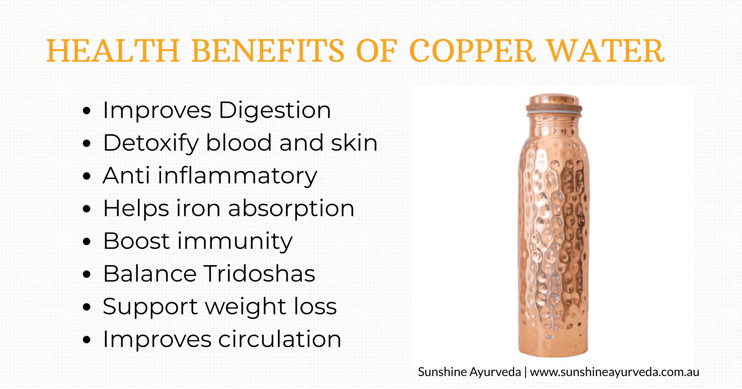 Health Benefits of Copper Water