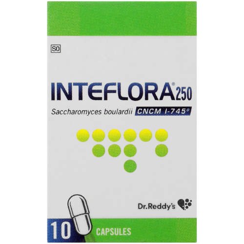 Inteflora 250 Probiotic Antidiarrhoeal 10 Capsules
