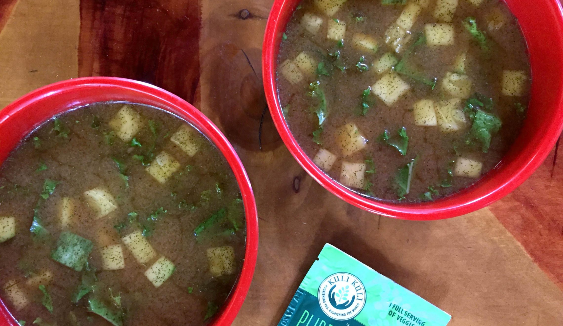 Probiotic Miso Green Moringa Soup