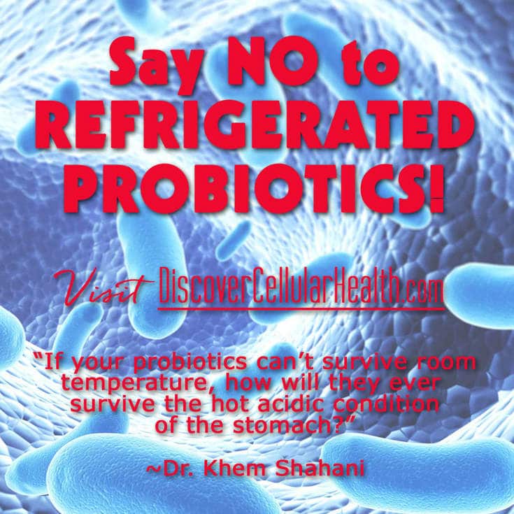 Say NO to Refrigerated Probiotics