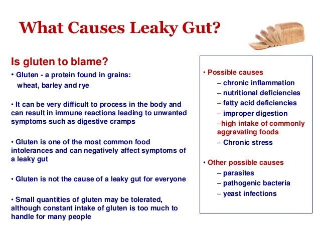 The leaky gut syndrome