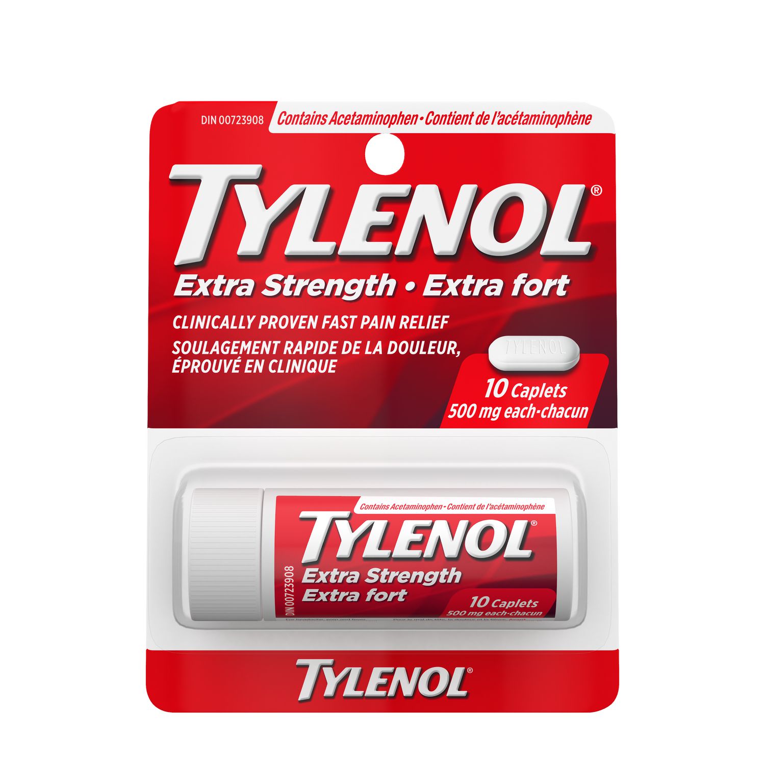 Tylenol Extra Strength Pain Relief Acetaminophen 500mg ...