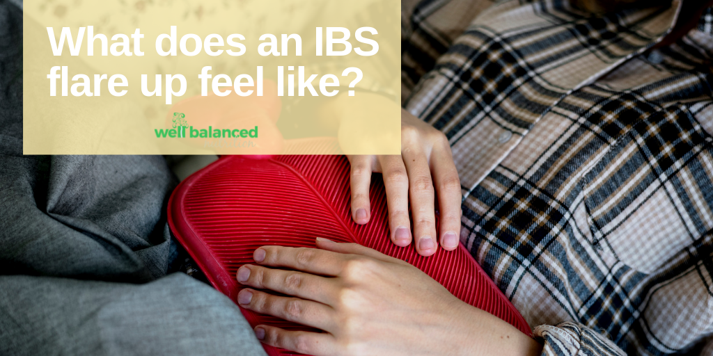 What does an IBS flare up feel like?
